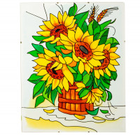Набор для творчества Витражная картина Подсолнухи