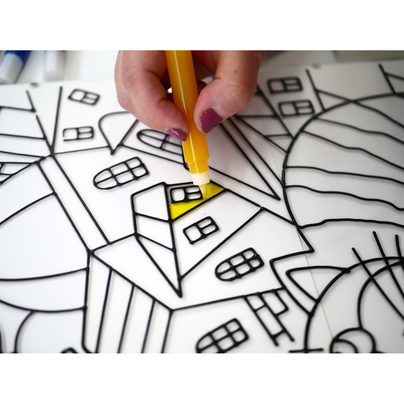 Набор для творчества Витражная картина Подсолнухи