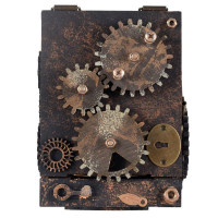 Шкатулка ручной работы с секретом Gearbox-2