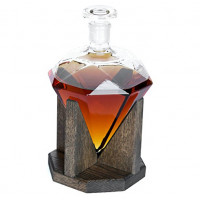 Стеклянный штоф для крепких напитков Diamond