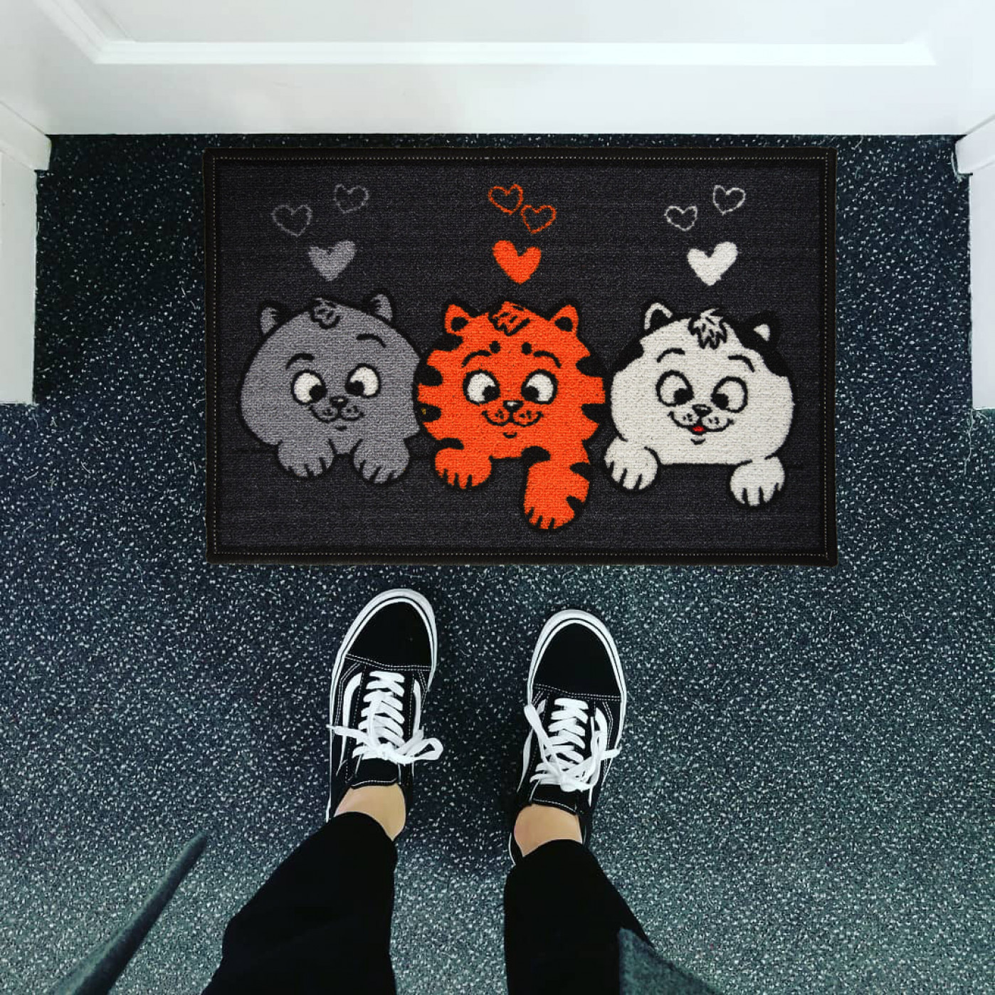 Коврик придверный Котята