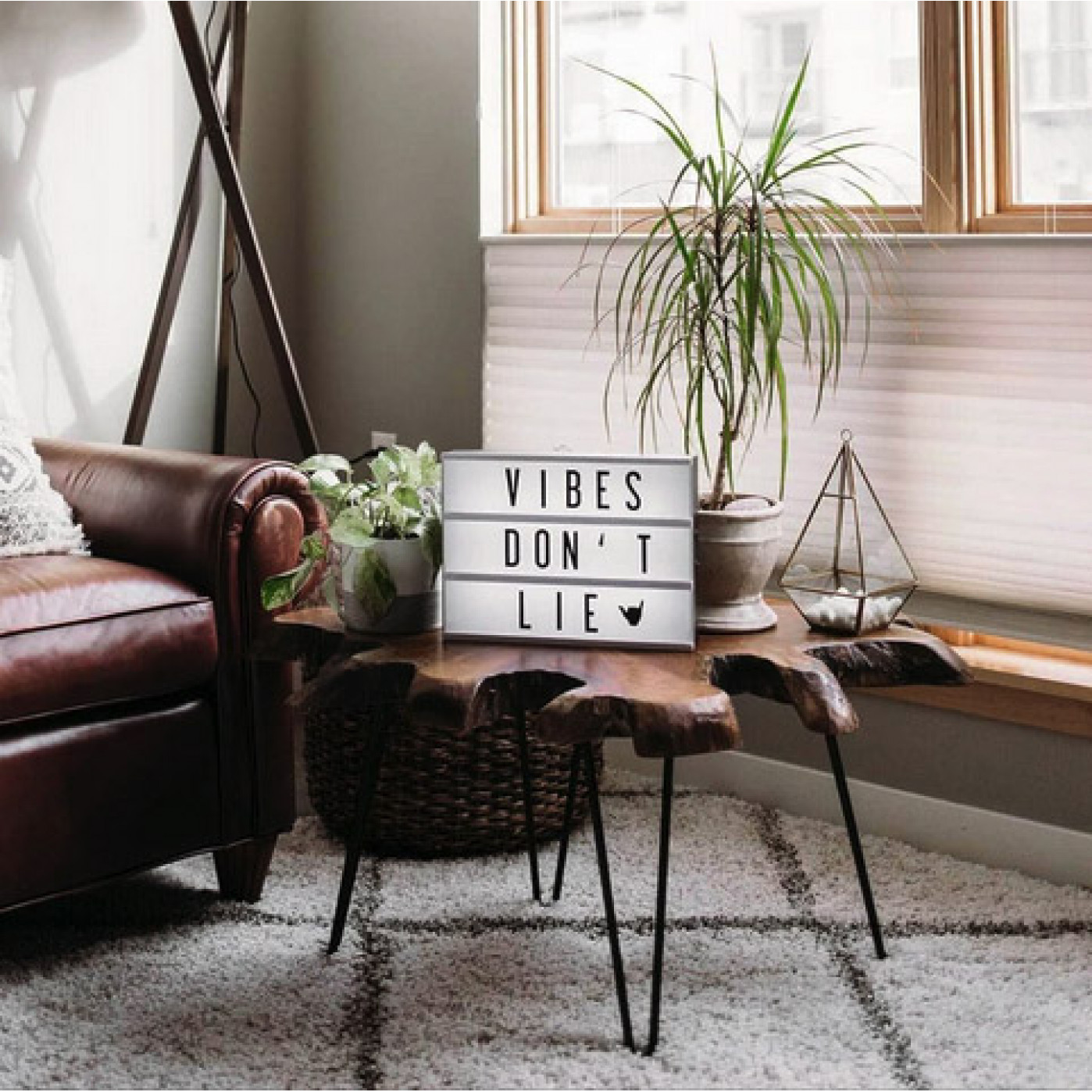 LED Светильник Ретро афиша большой