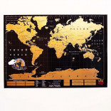 Карта мира TrueMap Black с держателем