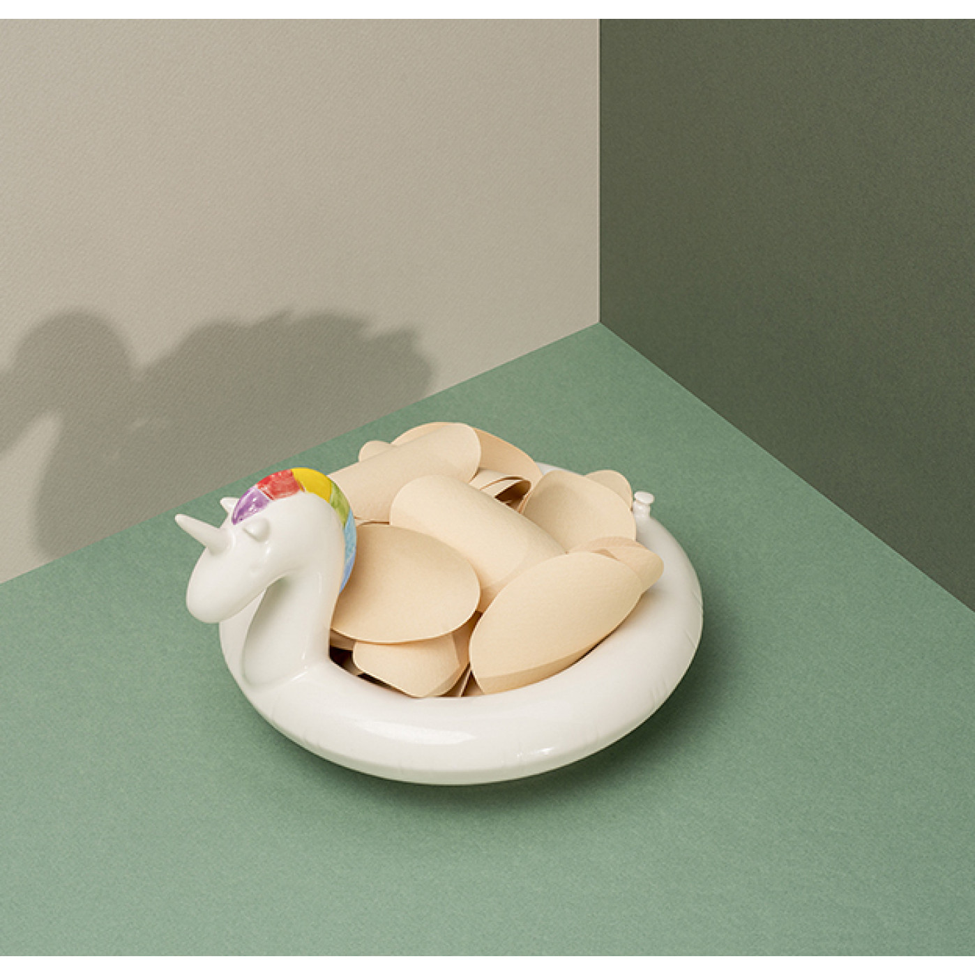 Миска сервировочная керамическая Floatie Unicorn