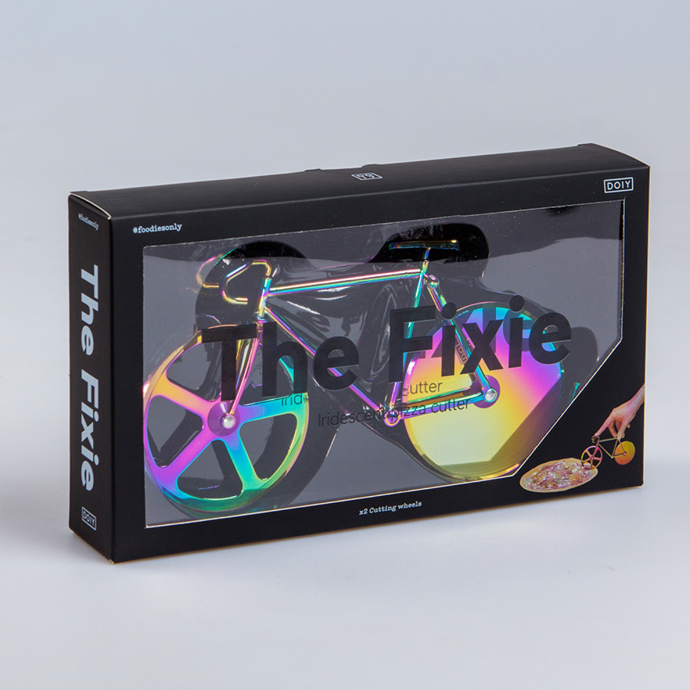 Нож для пиццы из нержавеющей стали The Fixie радужный Нож для пиццы из нержавеющей стали The Fixie радужный