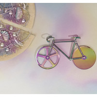 Нож для пиццы из нержавеющей стали The Fixie радужный-2