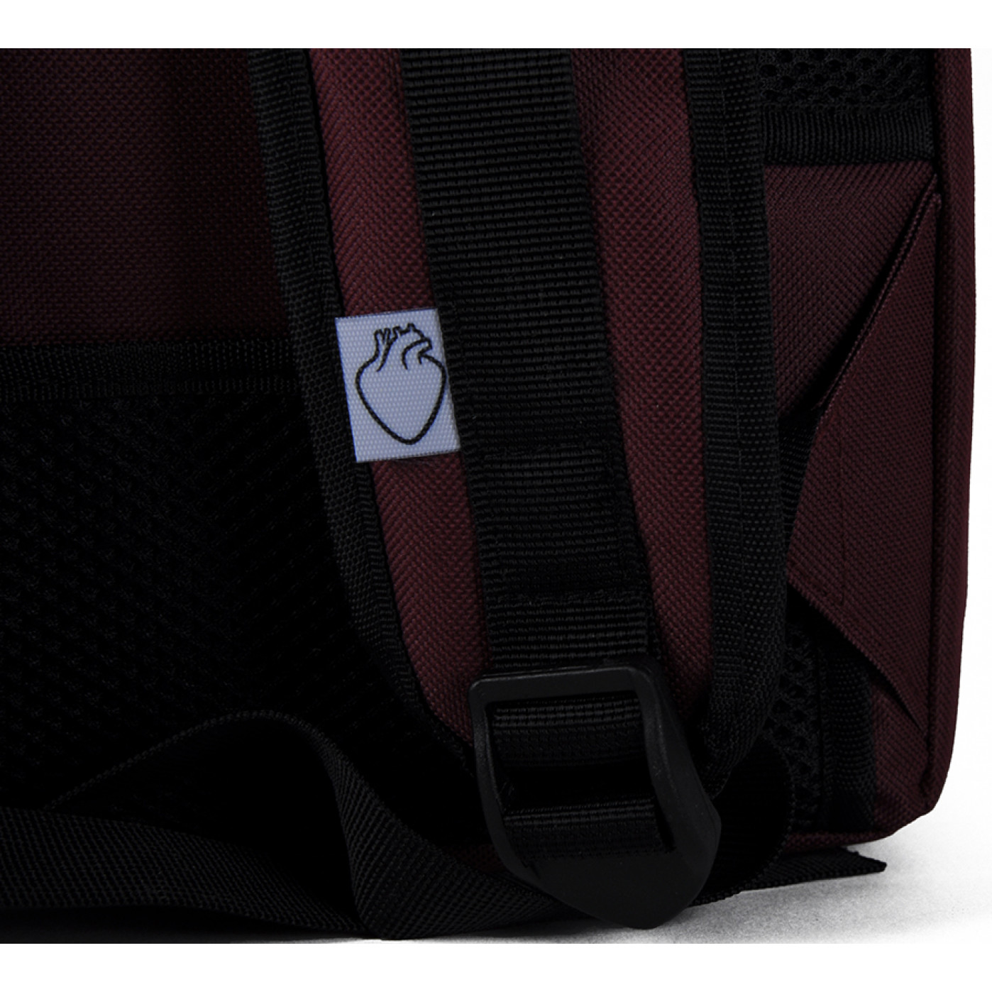 Городской рюкзак Сердце большой Бордовый с синим