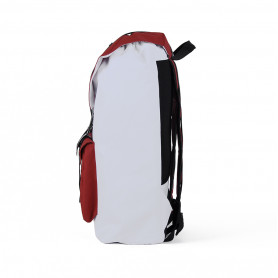 Городской рюкзак Сердце большой красный с белым-2