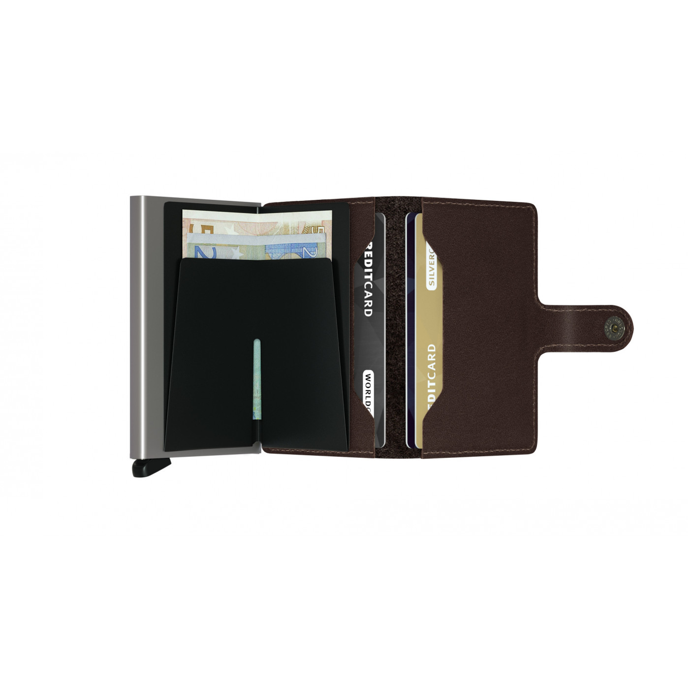 Кошелёк Secrid Miniwallet Vintage dark brown Кошелёк Secrid Miniwallet Vintage dark brown