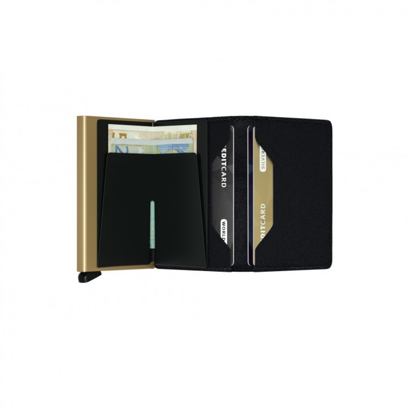 Кошелёк Secrid Slimwallet Crisple Black Gold Кошелёк Secrid Slimwallet Crisple Black Gold