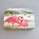 Подарочная коробка Сундучек Фламинго