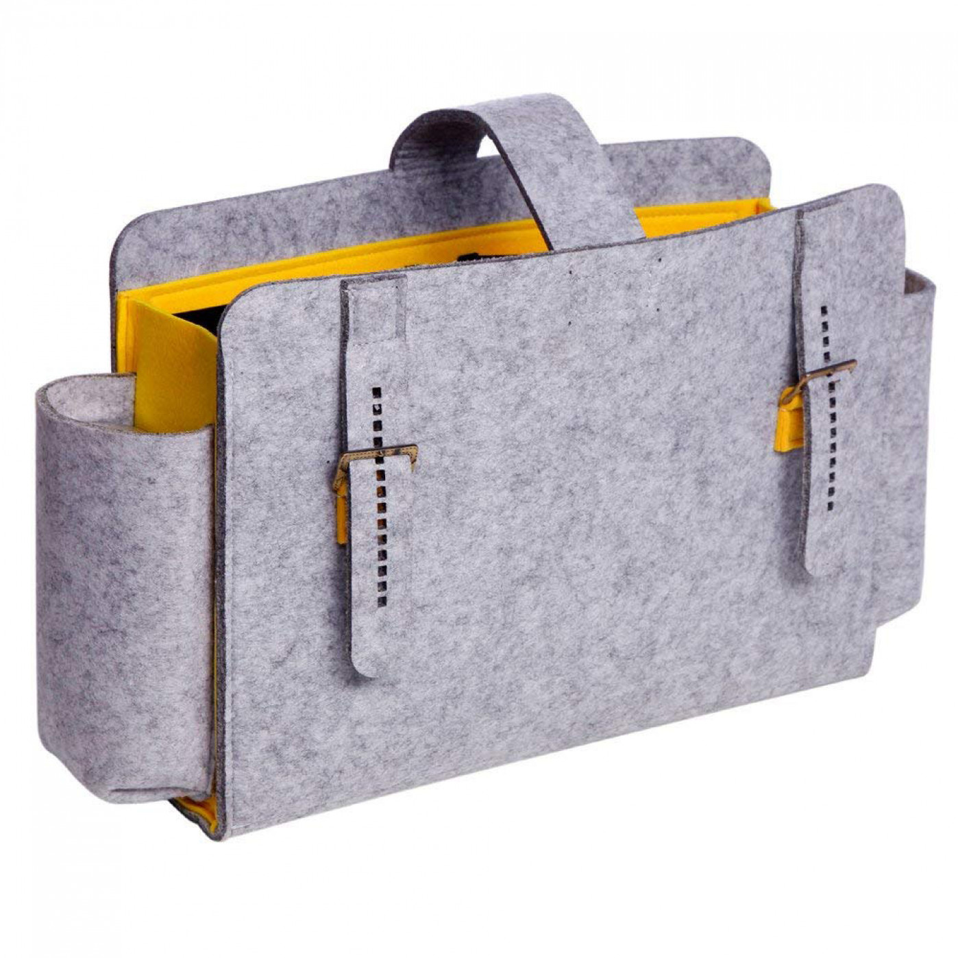 Карман-органайзер для кровати желтый