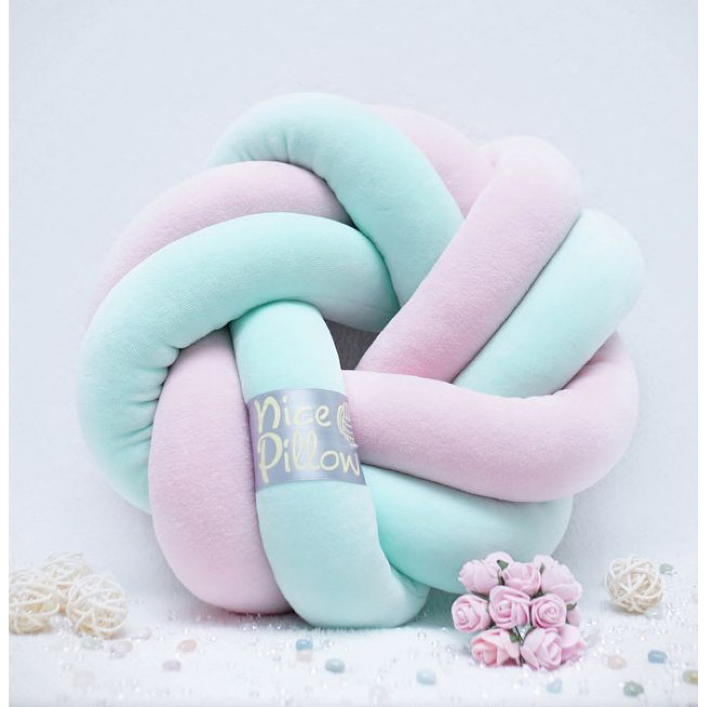 Узловая подушка Nice Pillow Star Розовая