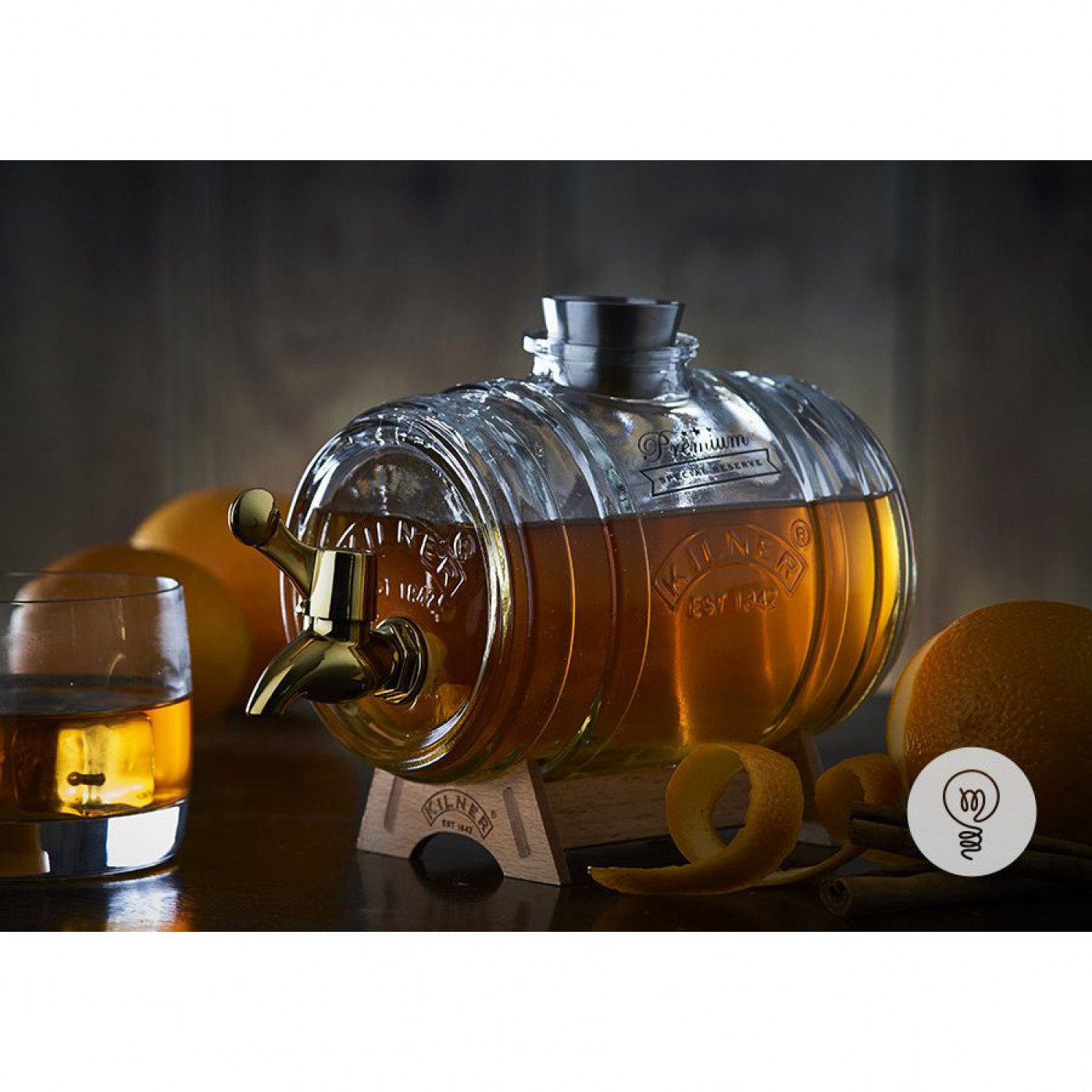 Декантер (диспенсер) для напитков Kilner Barrel 1 л. Декантер (диспенсер) для напитков Kilner Barrel 1 л.