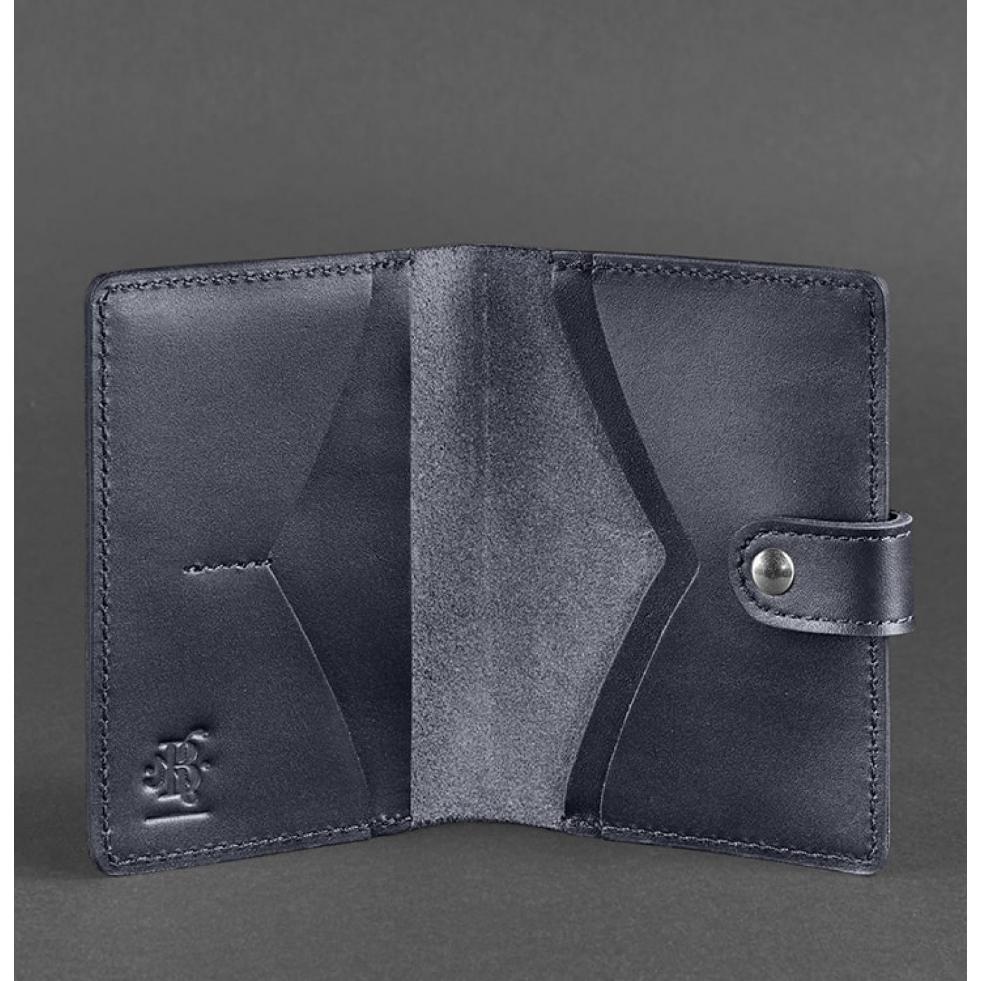 Кожаная обложка на паспорт с блокнотом