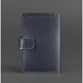 Кожаная обложка на паспорт с блокнотом-2