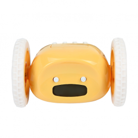 Убегающий будильник Clocky run желтый-2