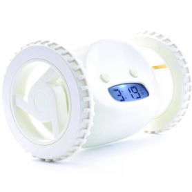 Убегающий будильник Clocky run белый