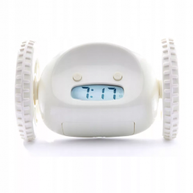 Убегающий будильник Clocky run белый-2