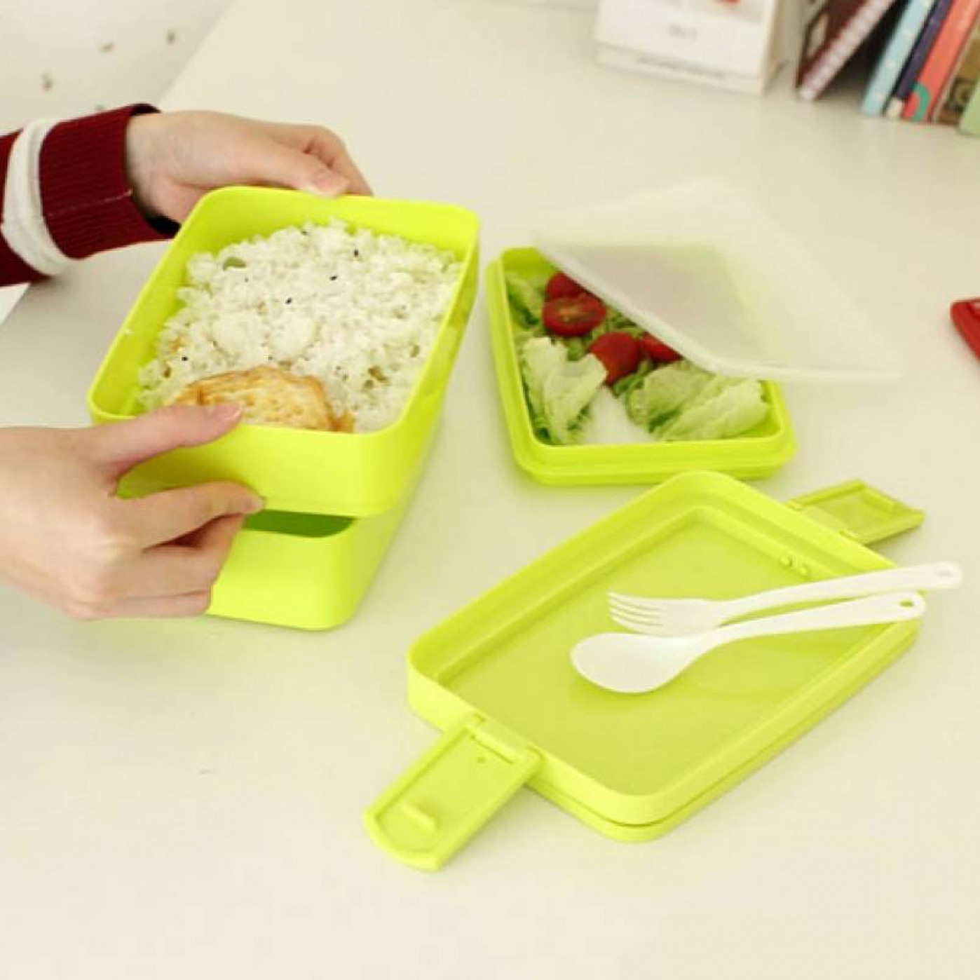 Тройной ланч-бокс Home made food 1915 мл.