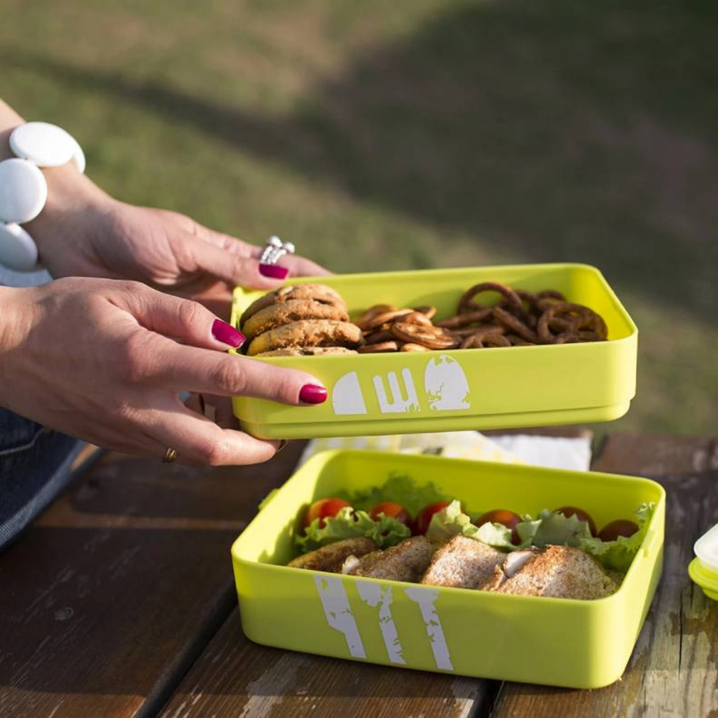 Тройной ланч-бокс Home made food 1915 мл.