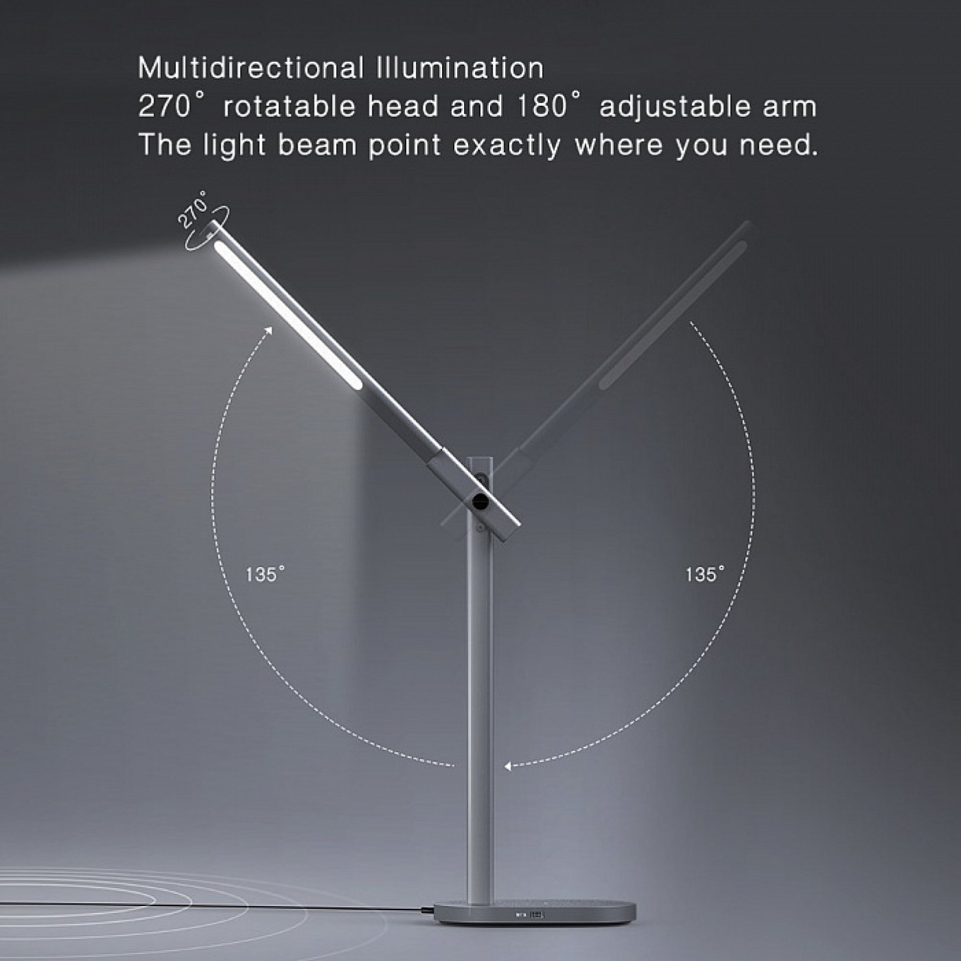 Светодиодная лампа Momax Q.LED Desk Lamp с беспроводной зарядкой Светодиодная лампа Momax Q.LED Desk Lamp с беспроводной зарядкой