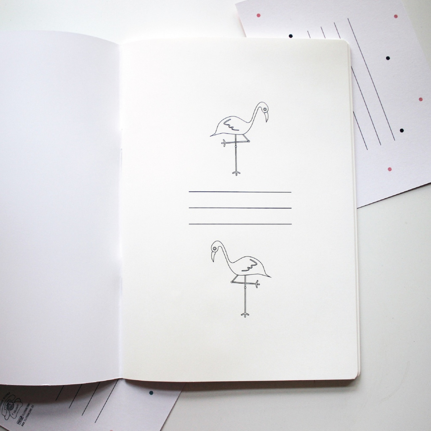 Тетрадь А5 Фламинго