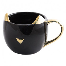 Кружка Котик c золотыми ушами