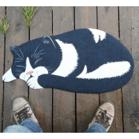 Придверный Котоковёр Черный-2