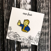 Металлический значок-пин Vault Boy