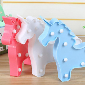 Светильник Единорог розовый-2