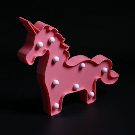 Светильник Единорог розовый-2