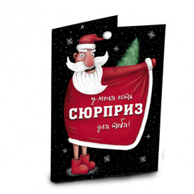Шоколадная открытка Сюрприз Деда Мороза-2