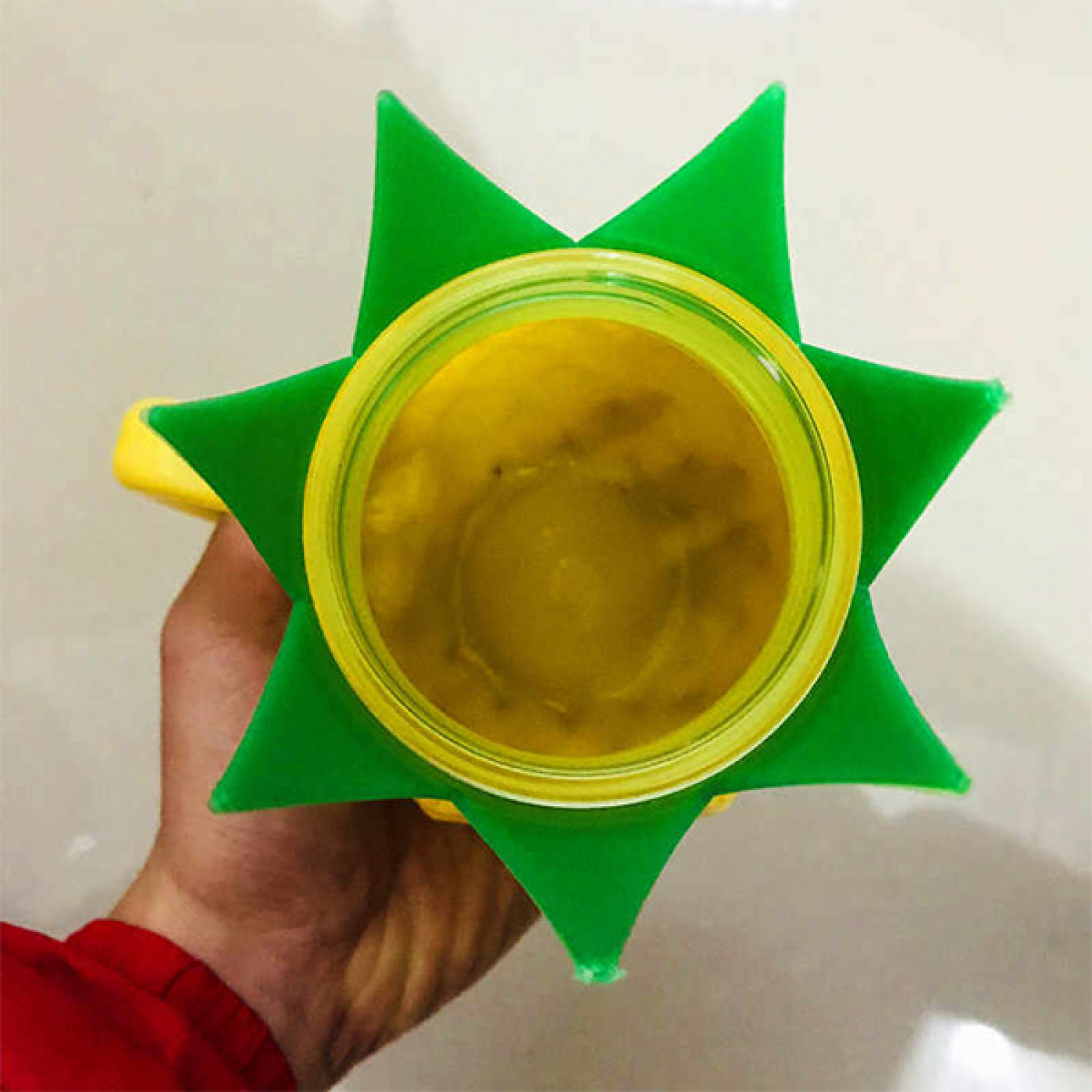Керамическая Кружка-баночка Ананас желтая Керамическая Кружка-баночка Ананас желтая