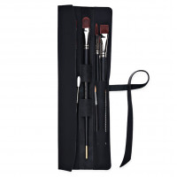 Artskill Brush mini кожаный пенал для кистей черный