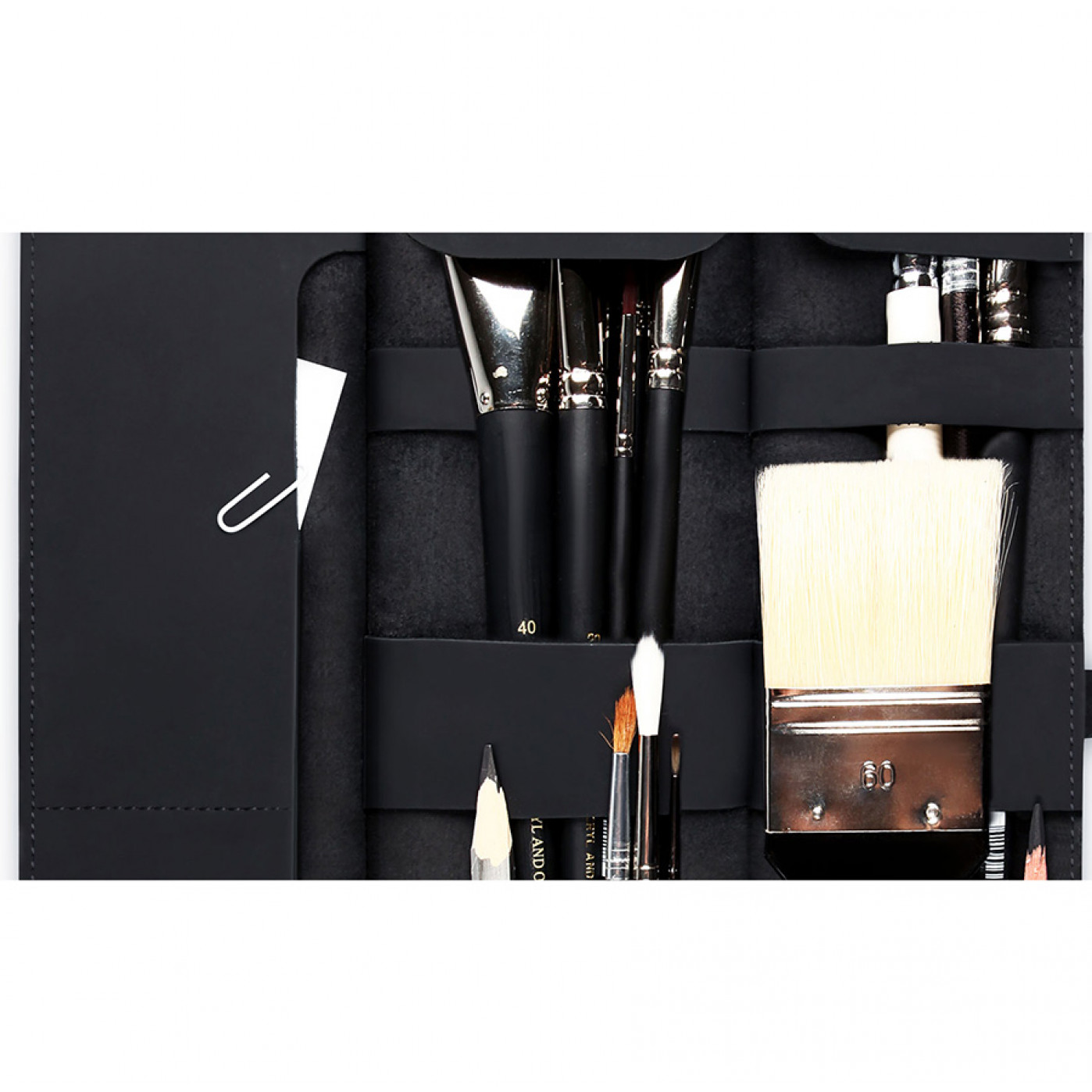 Artskill Brush PRO кожаный пенал для кистей Зеленый