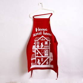 Кухонный фартук Home sweet home красный