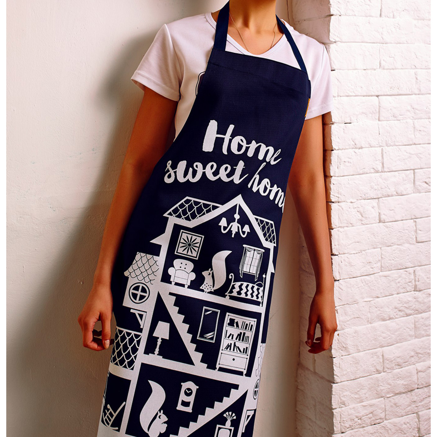 Кухонный фартук Home sweet home синий Кухонный фартук Home sweet home синий