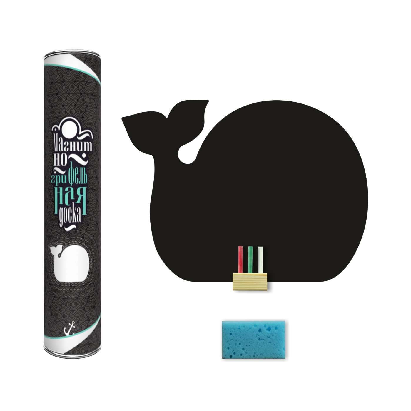 Магнитная грифельная доска Кит