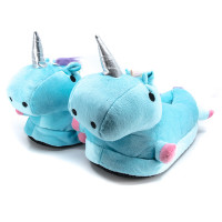 Светящиеся плюшевые Единороги v2 голубые