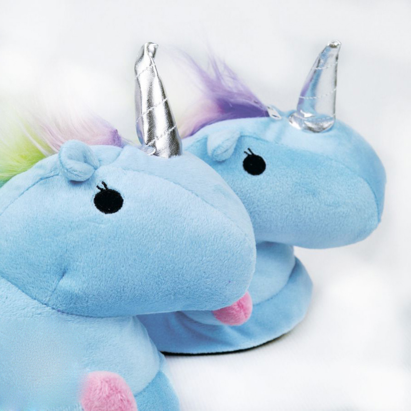 Светящиеся плюшевые Единороги v2 голубые