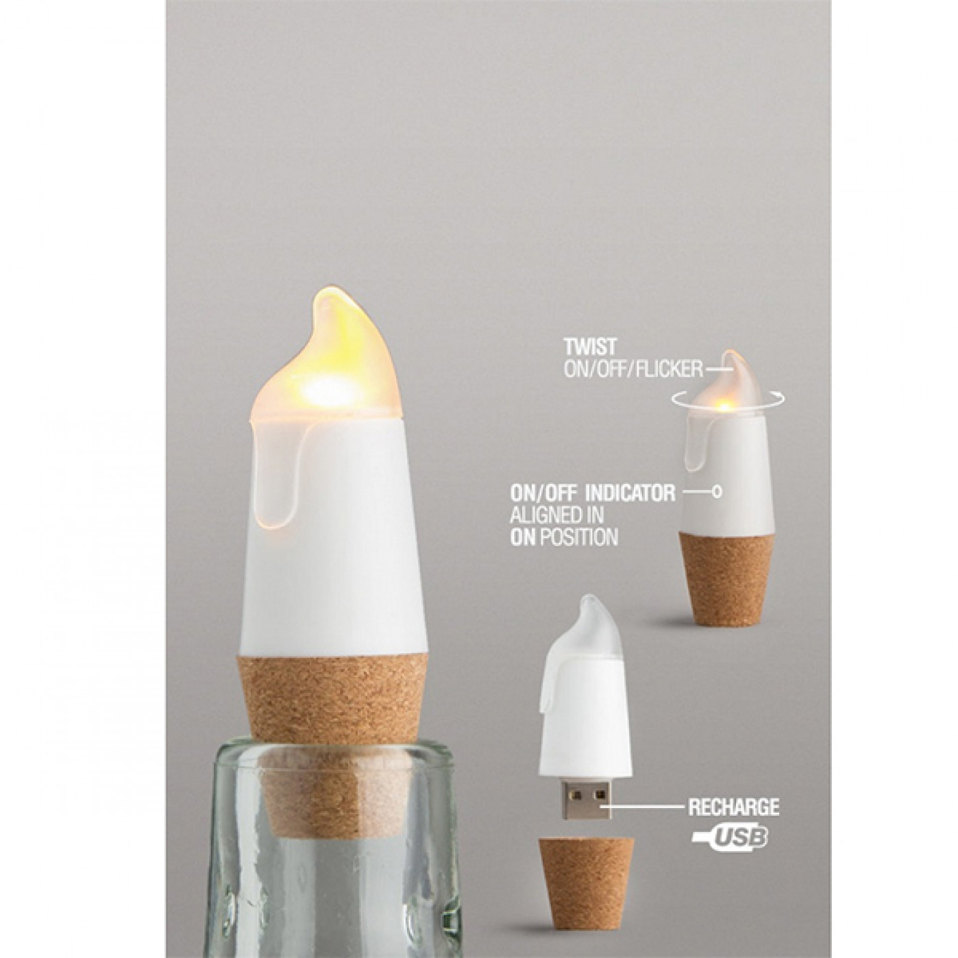 Светящаяся пробка для бутылки Bottle Light v2 Светящаяся пробка для бутылки Bottle Light v2
