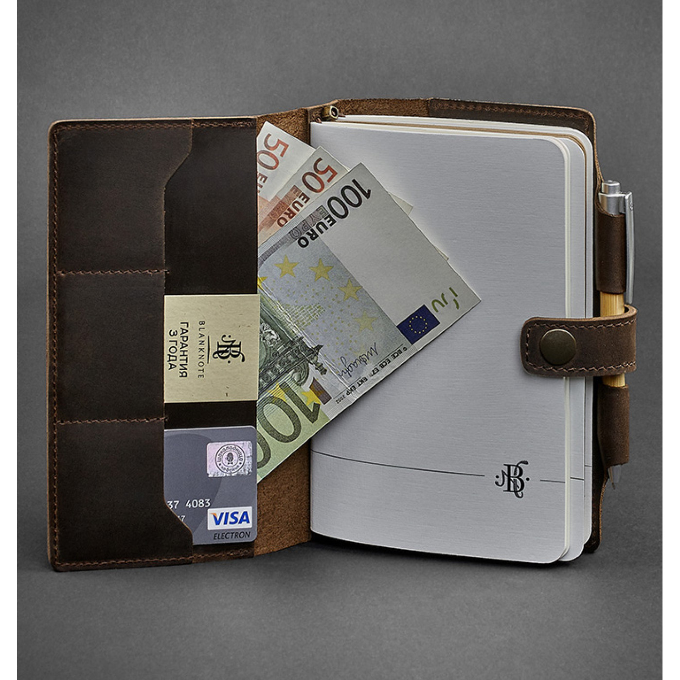 Кожаный софт-бук Blanknote 4.0 Орех