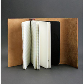 Кожаный софт-бук Blanknote 1.0 Коньяк-2