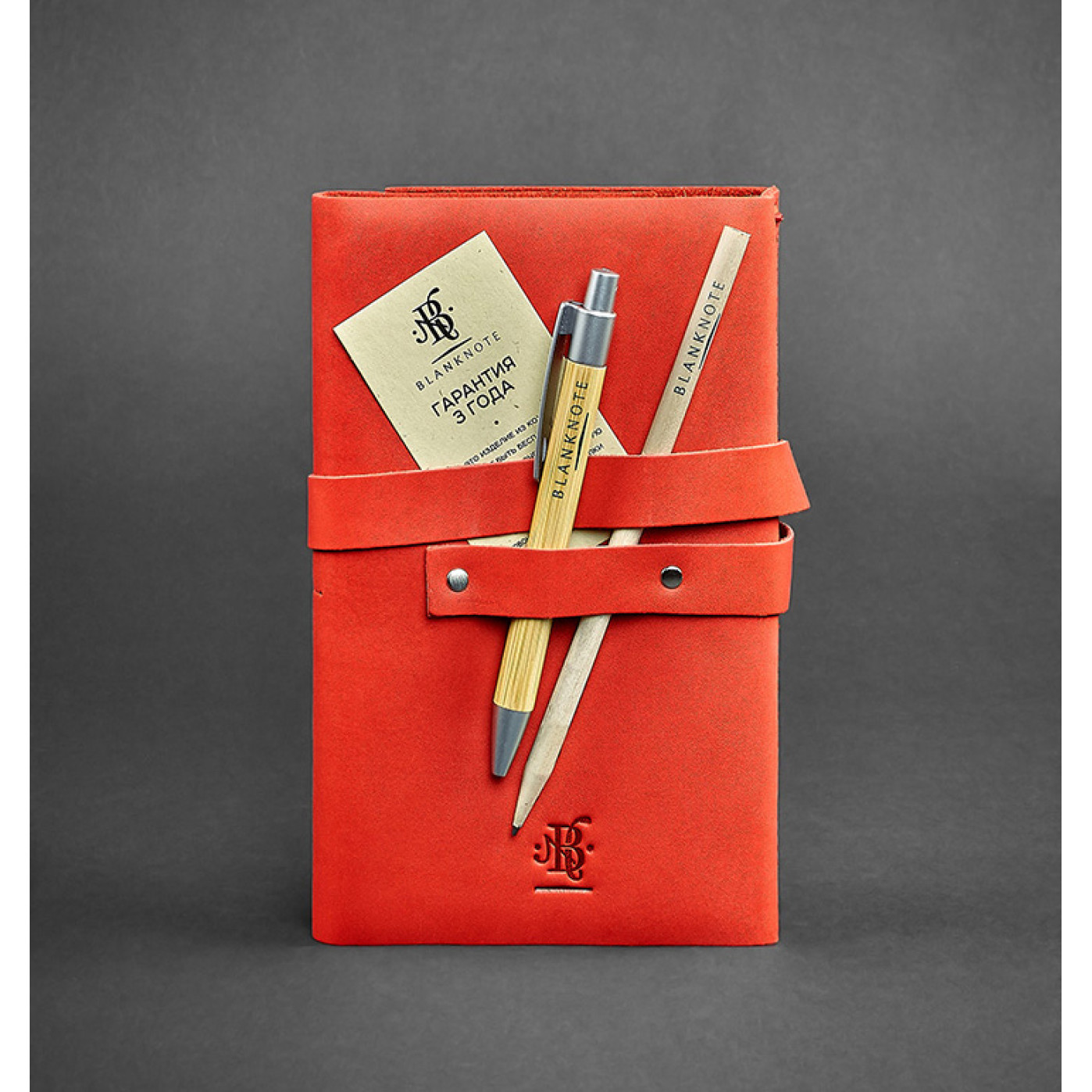 Кожаный софт-бук Blanknote 1.0 Коралл