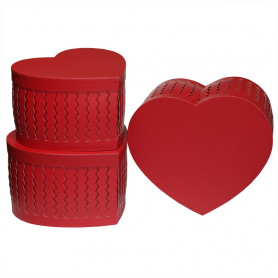 Подарочная коробка Сердце Красное