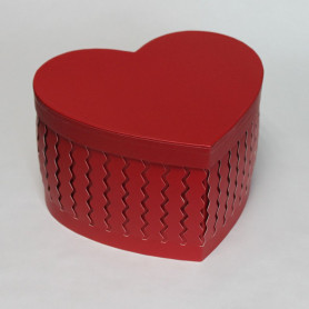 Подарочная коробка Сердце Красное-2