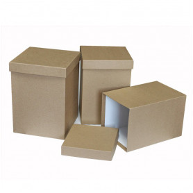 Подарочная коробка Крафт высокая