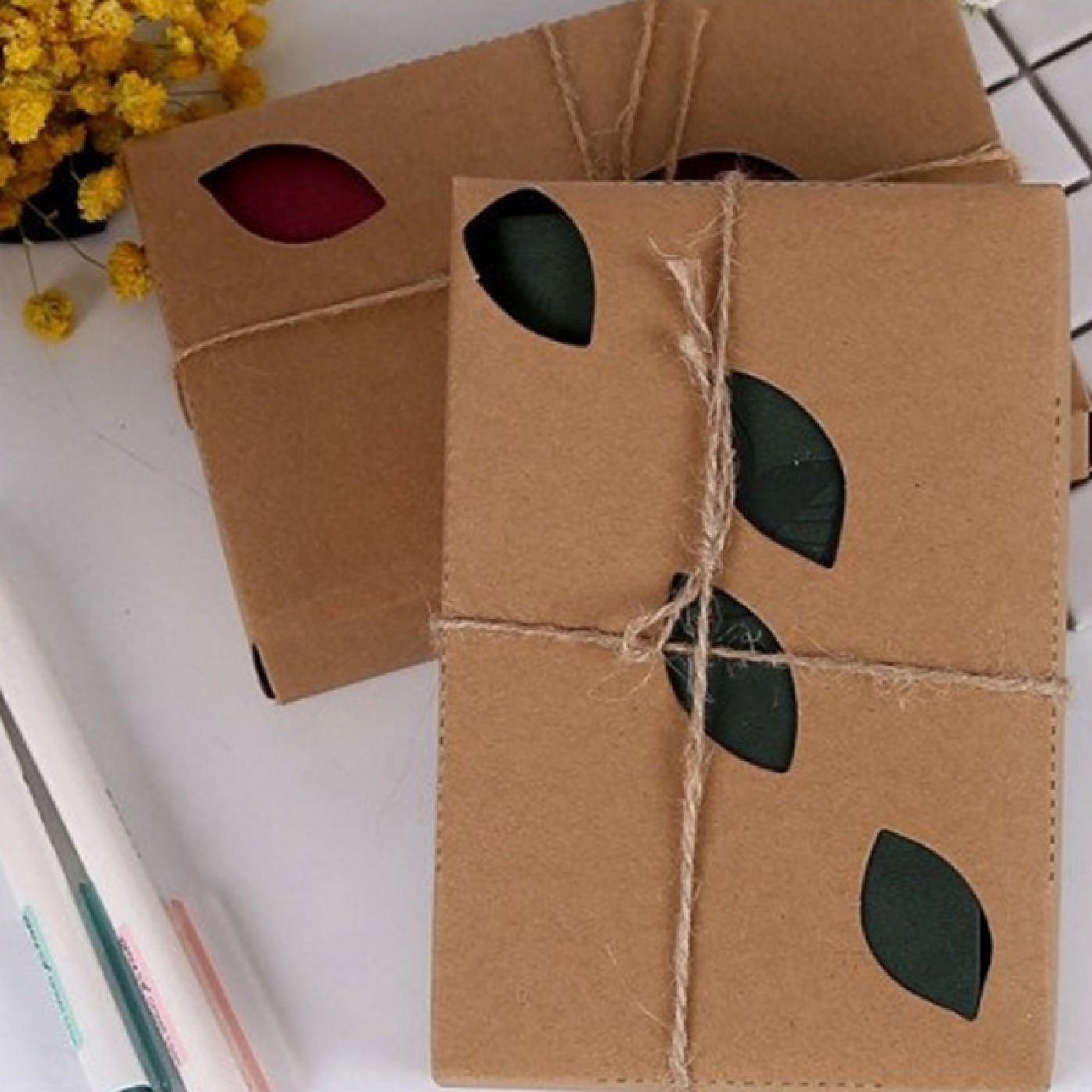 Блокнот Листья средний