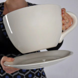 Чашка с блюдцем Гигант (разные размеры)